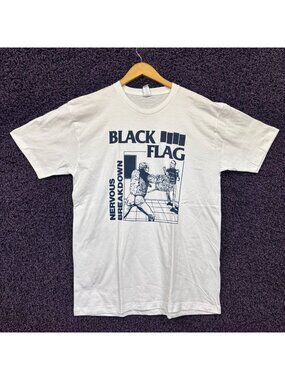 Black Flag Nervous Breakdown Album Hardcore Punk T-Shirt L